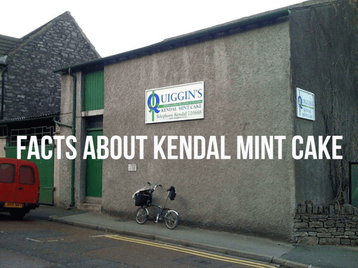 The Quiggin's factory on Lower Fellside, Kendal, Cumbria, UK. For my facts about Kendal mint cake, please read on...