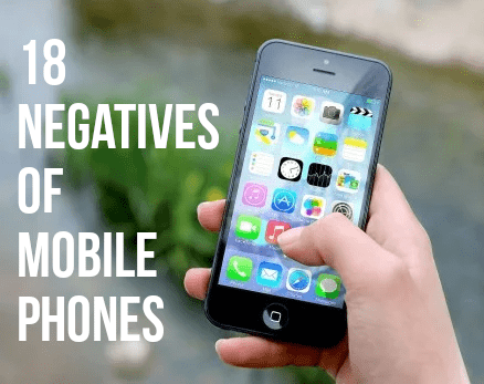 Mobile phones are no longer portable telephones, they are mini-computers, cameras, and organizers, this article lists the disadvantages of this type of device..