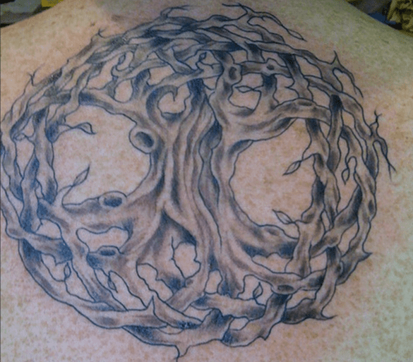 pagan tree of life symbol tattoo