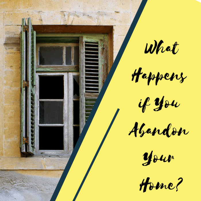 Foreclosing on or abandoning your home can be a difficult time in life. Here's what to do if you need to make this hard decision.