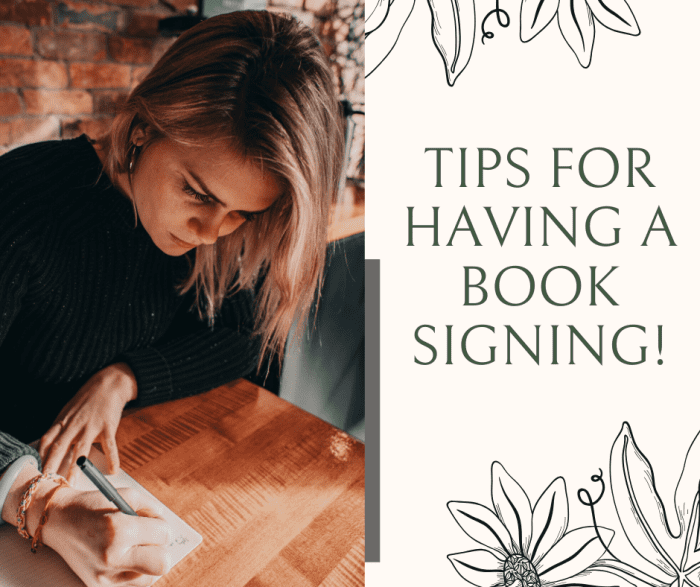 Book Signing Event Tips for Self-Published Authors - HubPages