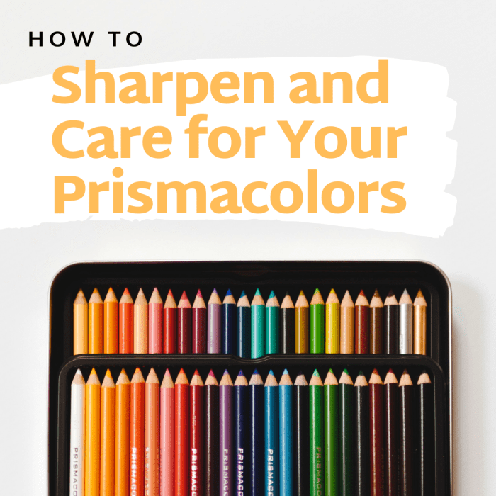 Learn how to sharpen (and take good care of) your Prismacolor colored pencils.