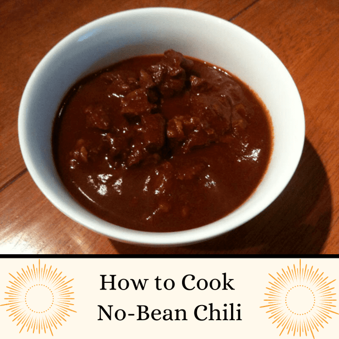The World's Best NoBean Chili Delishably