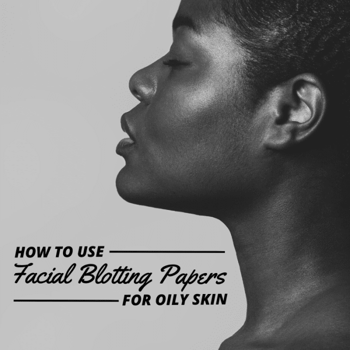 Facial blotting papers allow you to remove excess oil from your face without messing with your makeup.