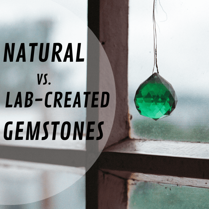 How do you tell apart natural vs. lab-created rubies, sapphires, and emeralds?