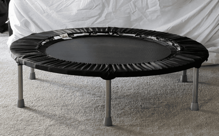 Rebounding exercises on a personal trampoline are an instrumental part of the regimen for someone who is striving to beat cancer.