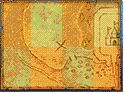 This is invariably the location that the first treasure map will lead to. This is located a little to the west of Stornway.