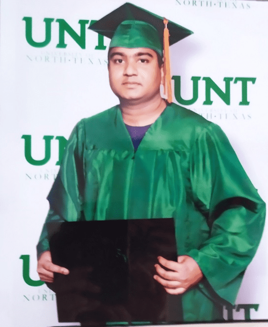 Pic: My Brother Graduating from the University of North Texas (UNT), USA