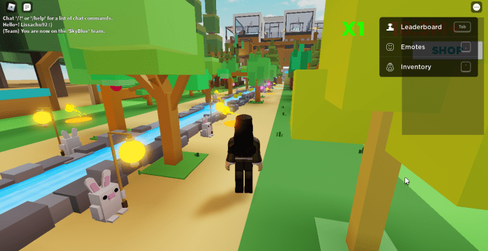 Forest Town Tycoon has a cute, blocky, and colorful style that is very fitting for a cozy forest town.