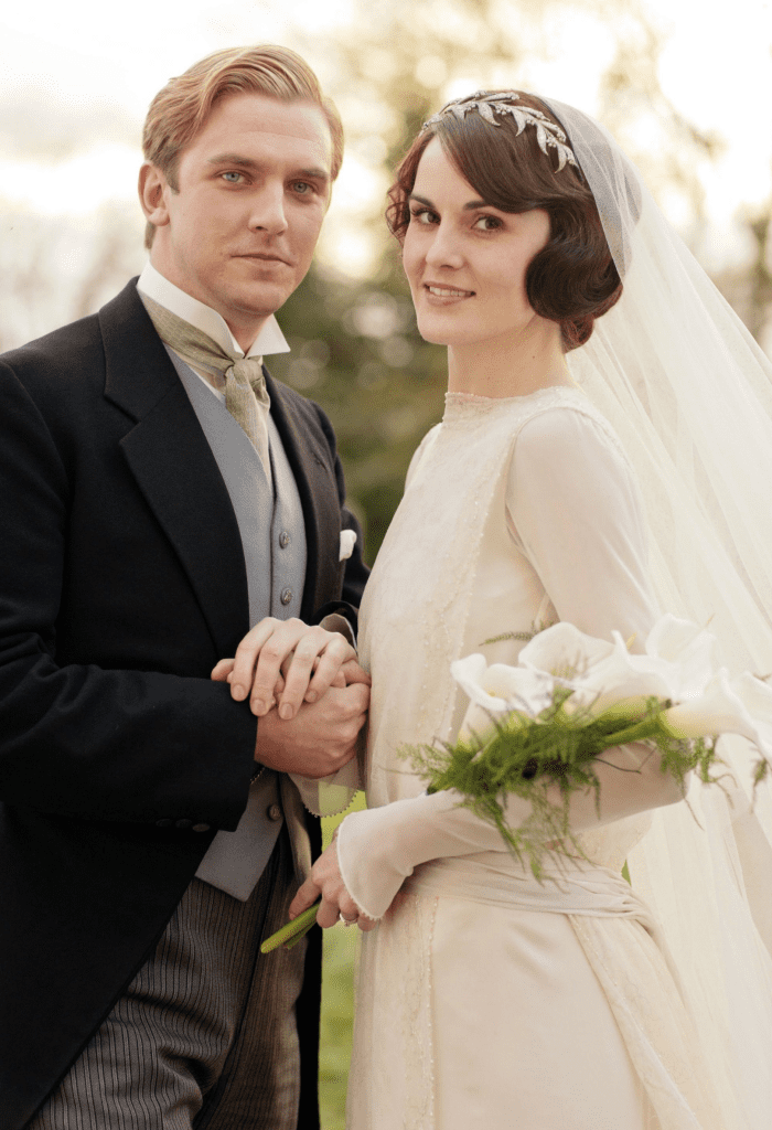 Dan Stevens as Matthew Crawley and Michelle Dockery as Lady Mary Crawley, Season Three Downton Abbey