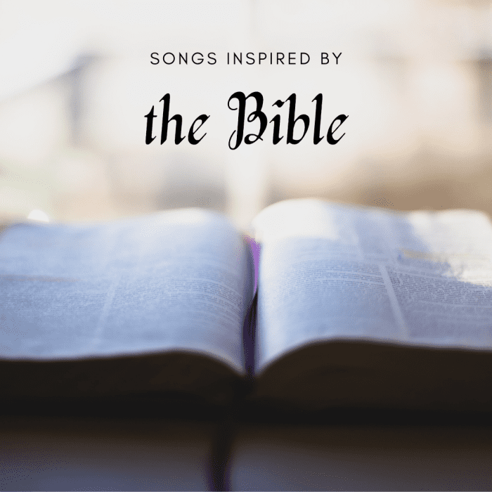 Artists including Bob Dylan, Leonard Cohen, Metallica, and the Pixies have been inspired to write songs based on the Bible.
