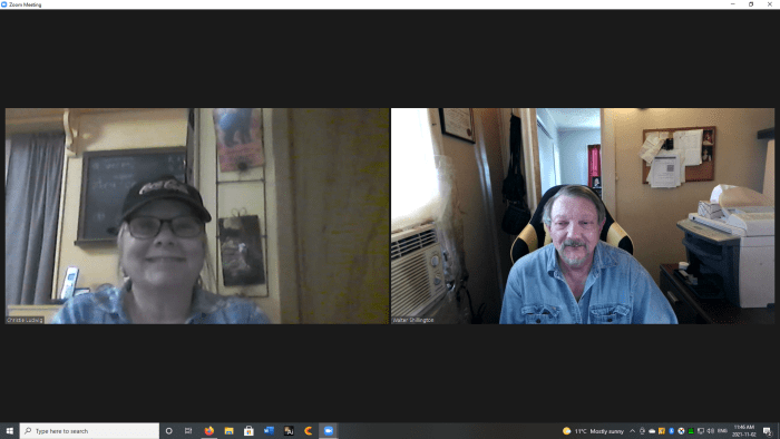 During a zoom conference, I used the NexiGo webcam and my associate used her laptop's internal webcam