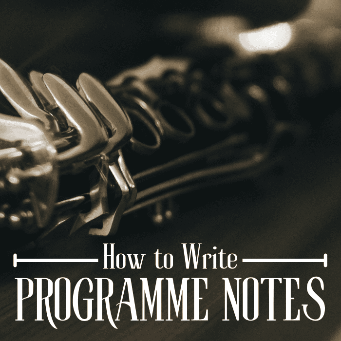 Learn how to write programme notes for concerts, other professional performances and school assignments.