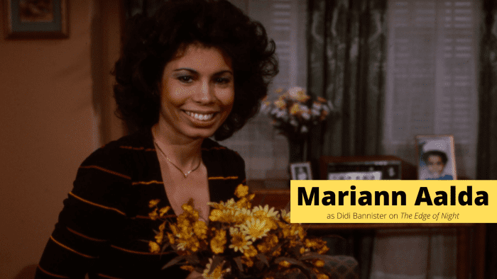 Mariann Aalda is most famous for her role as DiDi Bannister in the '70s soap opera, "Edge of Night" and as Anthony's (Meshach Taylor) snooty girlfriend, Lita Ford, from '80s TV Sitcom, "Designing Women."