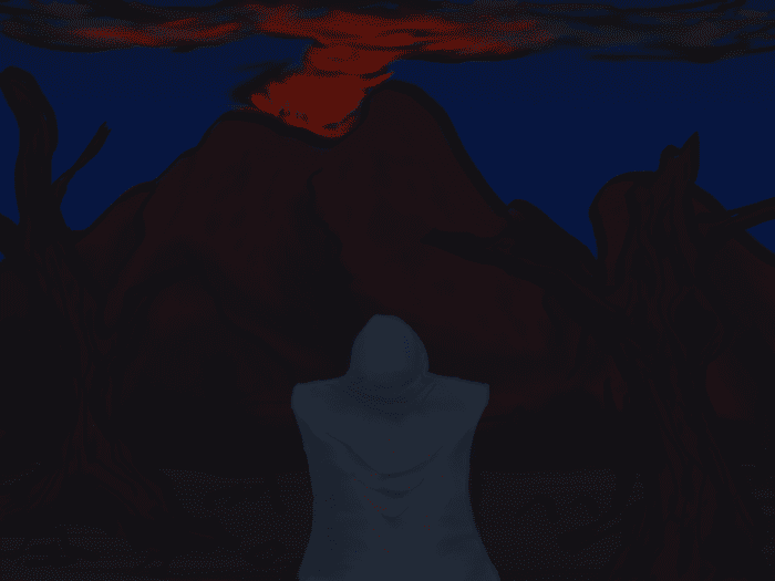 In the land of shadow where darkness lie, 'neath craggy mountains stern and steep, one man walks the path alone; a promise of hope is his to keep.