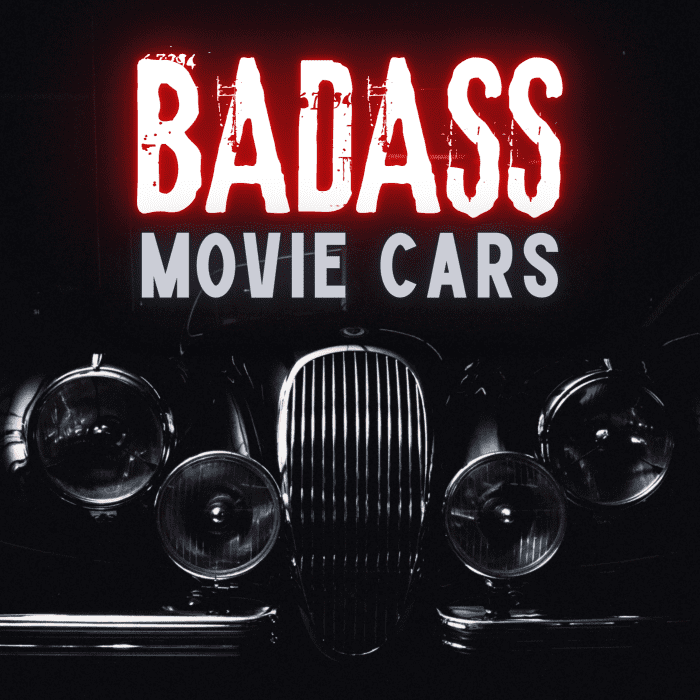 From Christine to the Batmobile, this list takes you through the baddest vehicles ever to roar across the screen.