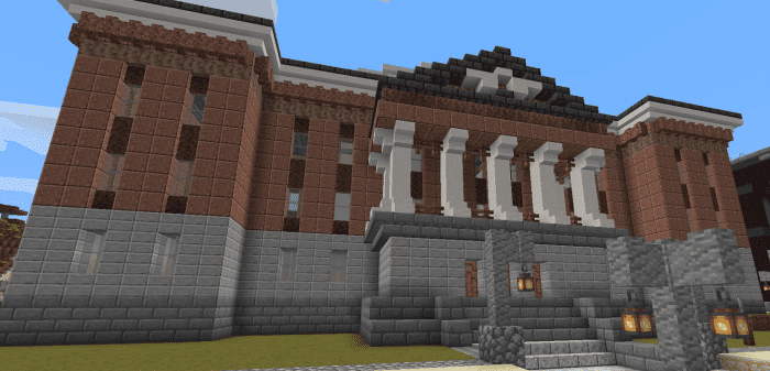 Smooth Stone Slabs used as a foundation block on this Museum build.