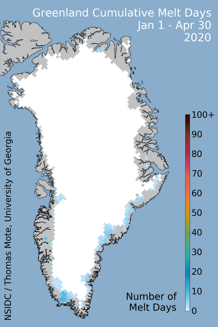 Ice melt is affecting the shores of Greenland, just as it is the shores of Alaska and other coastlines.