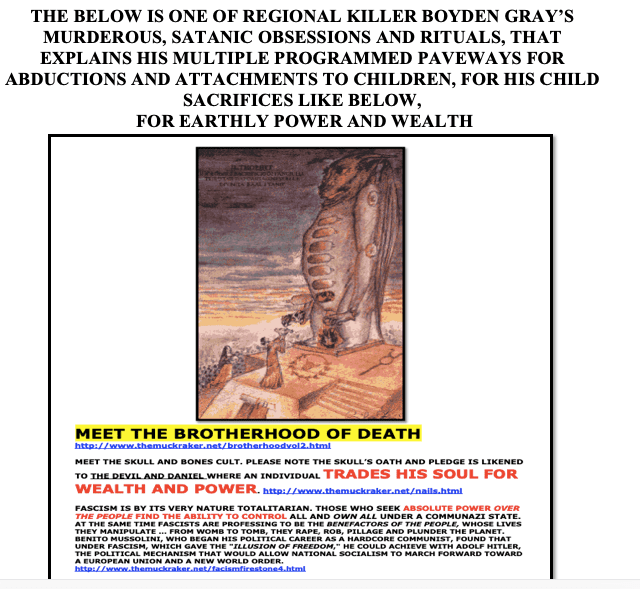 Page 156, Satanists, Sacrifice Children Regularly and Trade their Souls for Wealth and Power
