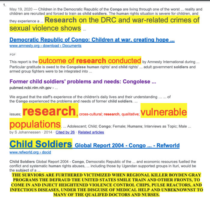 CULT RESEARCHERS AT PROGRAMMED KILLING SITE 4 LIVE BODIES LABEL DEAD