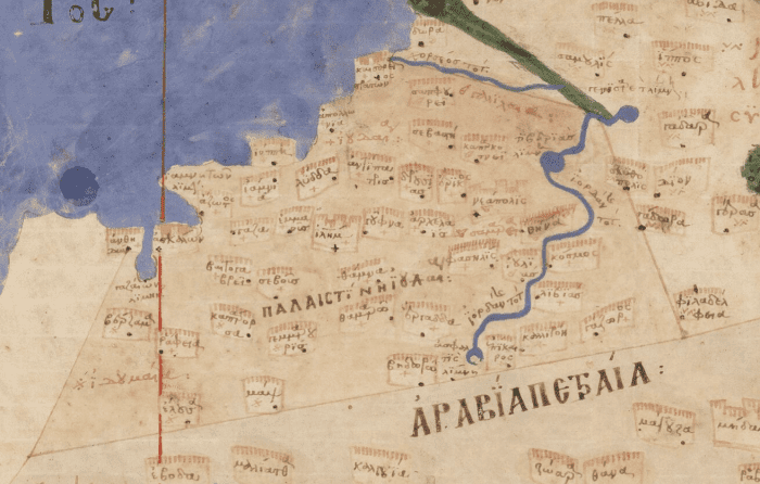 Oldest surviving map reflecting the Ptolemaic Dynasty, they ruled Egypt and the surrounding areas after the death of Alexander the Great in 323 BCE. He died without naming an heir.