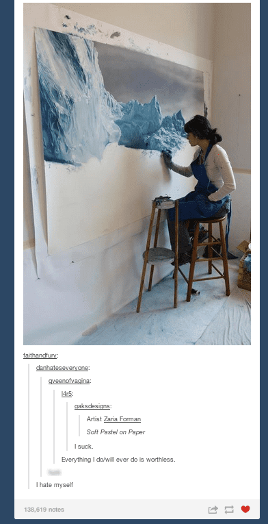 100,000+ 'Reblogs' or Tumblr's version of Facebook 'Shares.' Tumblr is a blog style site predominantly used by teenage hipsters eager to escape the mainstream nature of Facebook.