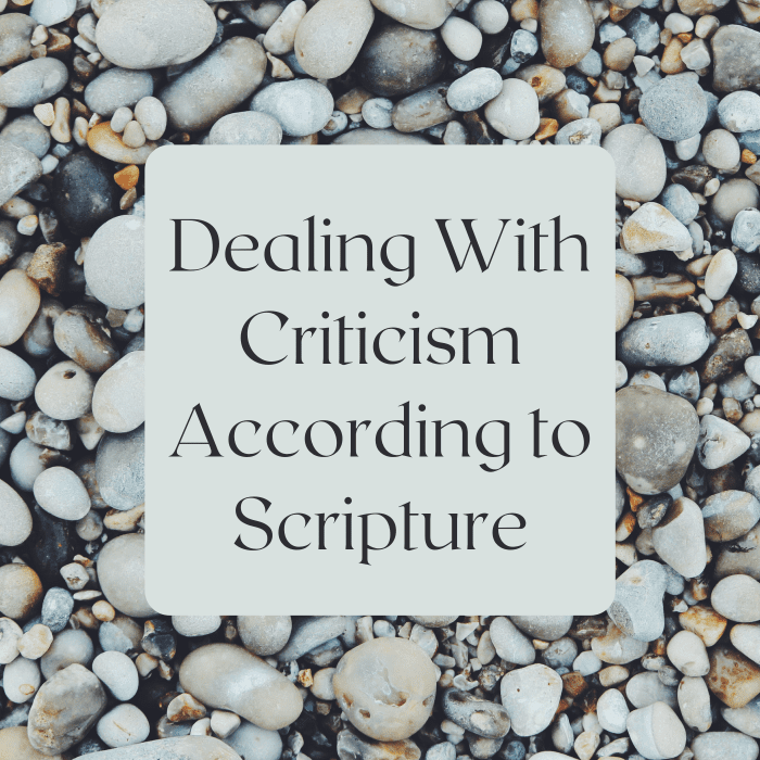 Words can hurt us just as much as sticks and stones. Learn what the Bible recommends about dealing with criticism.