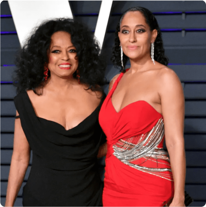 Singer Diana Ross (left) and daughter Tracee Ellis Ross (right), a black Jewish American actress and model