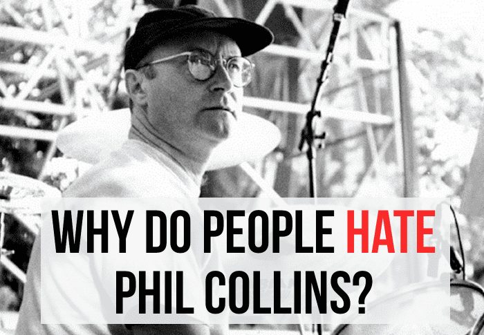 Phil Collins performing with his big band in 1996. For 5 reasons why people dislike Collins, please read on...