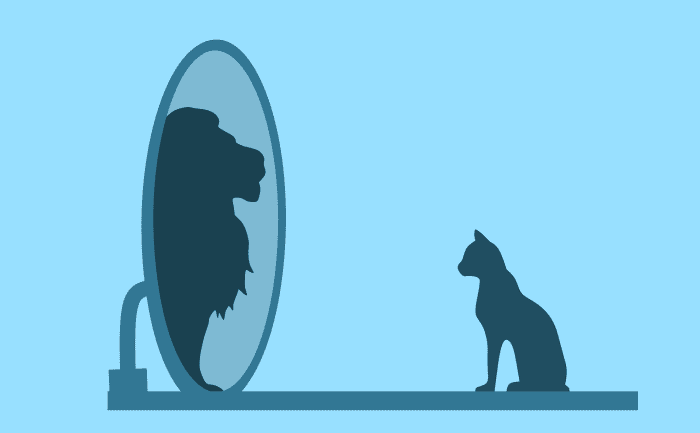 Seeing ourselves as defeated or in charge can make a huge difference with anxiety.