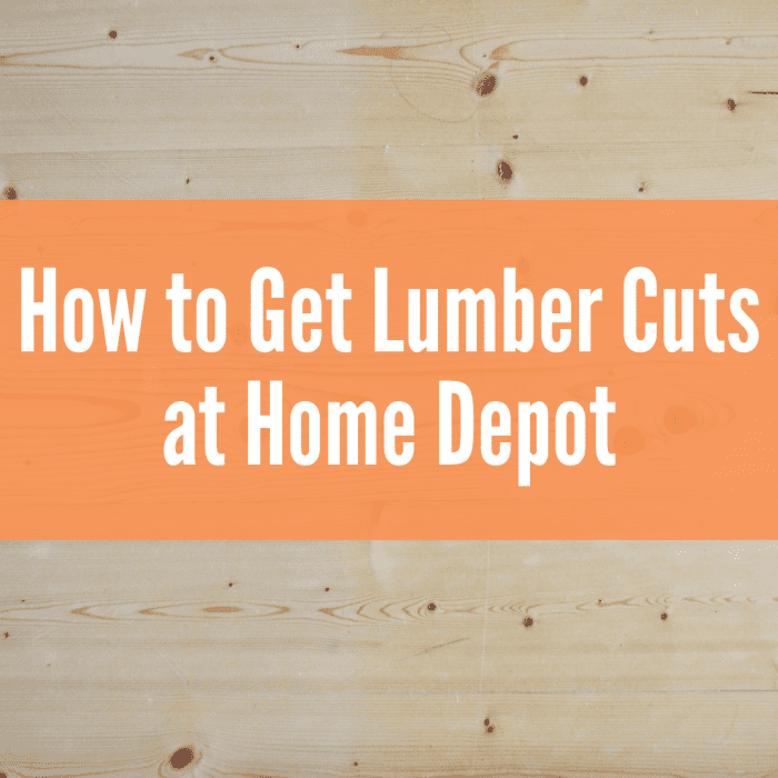 Learn how to get gargantuan wood cuts from Home Depot, whether it's your gracious time doing so or not!