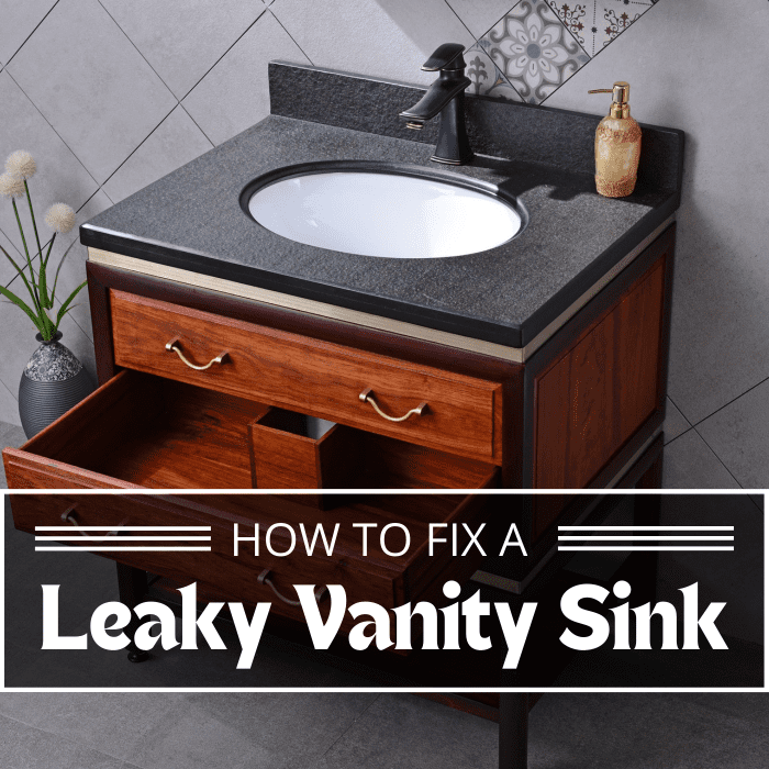 Is your vanity sink leaking water into the storage cabinets below? This can be an easy fix with the right tools and instructions.