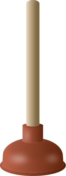 A household plunger can be used to remove a dent from your stainless steel appliance.