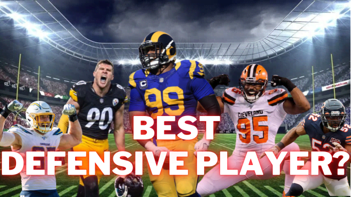 Aaron Donald, Myles Garrett, TJ Watt, Khalil Mack, and Joey Bosa headline the best front seven players in the NFL.