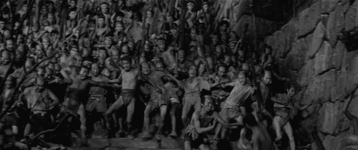 The film's action sequence aren't just reserved for fighting - check out the impressive prison break scene or marvel at Mifune's incredible horse-riding skills.