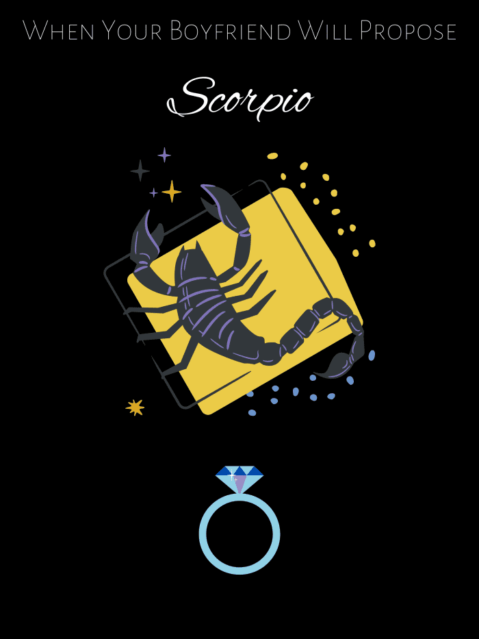 Scorpio will propose in a wild way. They'll follow their intuition and it can be fast, crazy, and a little stupid.