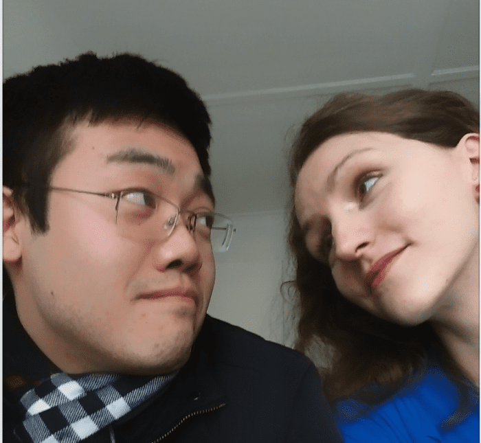 I'm from Belgium, he's from the US. We met in Singapore and married in Denmark. Now we want to live in the US!