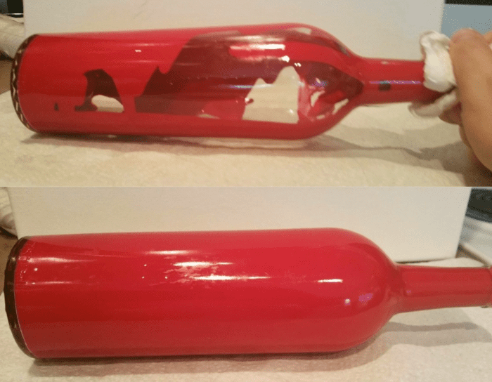 DIY Painted Wine Bottles How to Upcycle Trash Into Art in Five Minutes