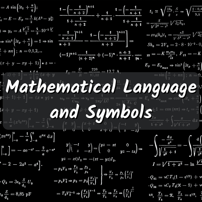 Read on to learn all about mathematical language and symbols, including the difference between mathematical language and sentences, and the language of algebra.