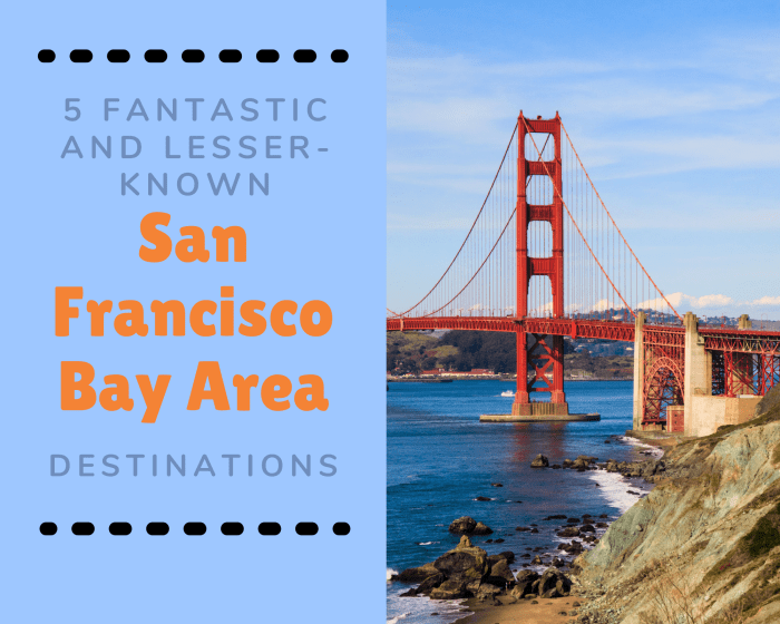 If you're visiting the San Francisco Bay Area and are looking for special places that are less common, here are five hidden gems you should visit while you're there.