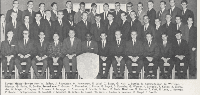 Tarrant House: Max, 1st Row 3rd from left; Roman, 1st Row 5th from right; Jack, 3rd Row 4th from left; Author, 3rd Row 5th from left