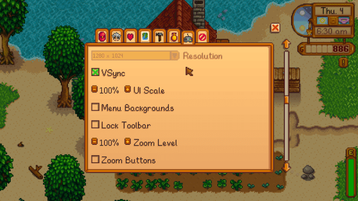 Changing the two Zoom settings down as low as they go allows you to see a lot more without diminishing the graphics.