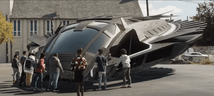 Courtesy of Marvel Studios. The ending sequence of Black Panther has T'Challa learning from the past mistakes by revealing Wakanda's power to the world, but doing so as an outreach and not a powerbroker.