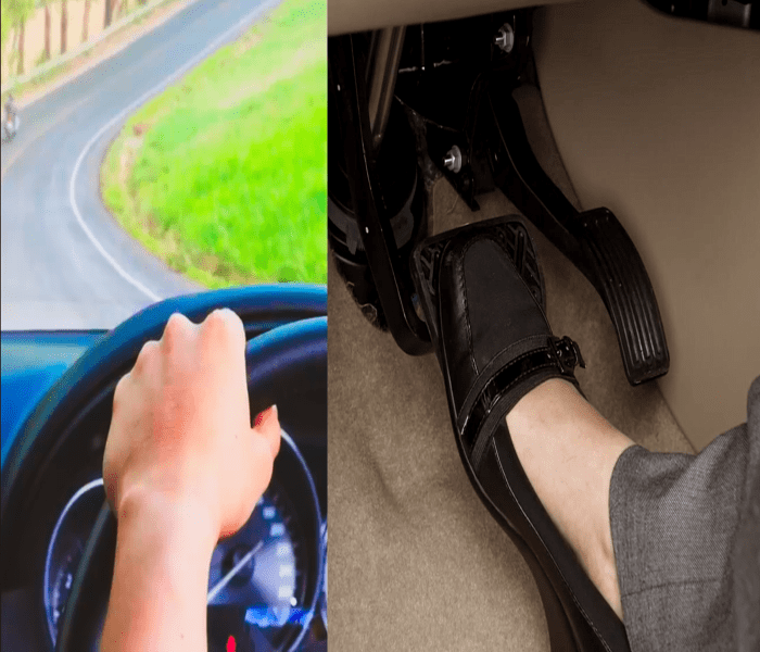 Keeping your foot on the brake while driving downhill puts unnecessary load on the braking system, which can lead to overheated brake rotors and in turn brake fade.