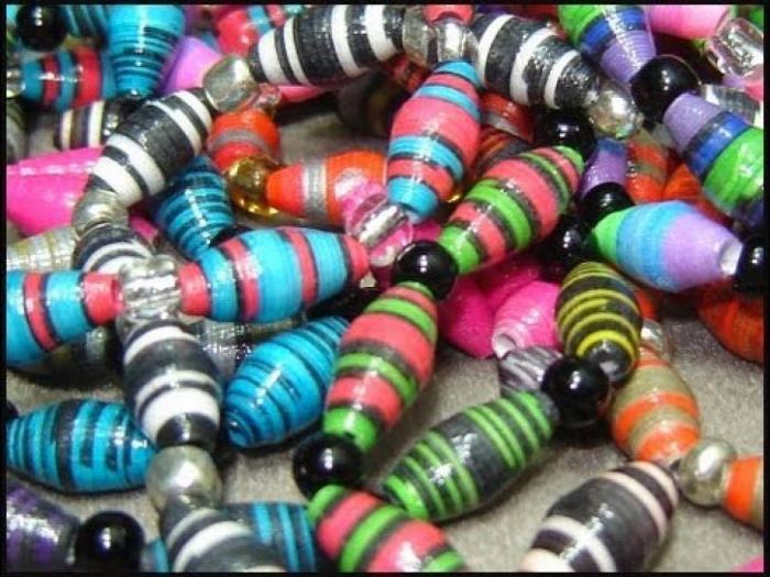 Paper beads can be made in so many color combinations. You can create the beads in the combinations that make you happy.