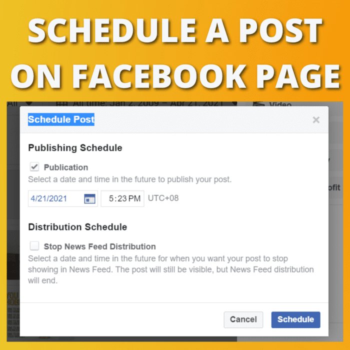 How To Schedule Posts In Facebook Events How to Schedule Posts for Facebook Using Creator Studio - HubPages