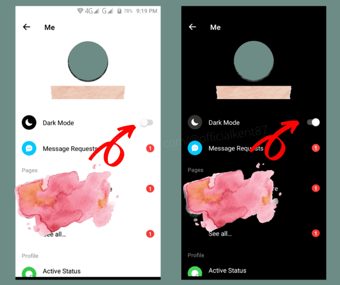 How to Enable Dark Mode in Messenger TurboFuture