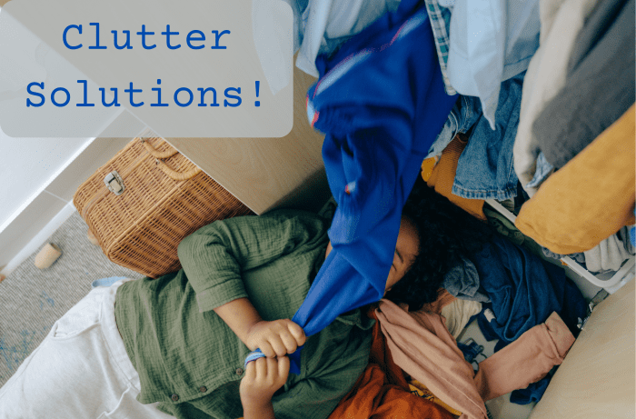 Clean out your clutter and donate to charity. Win-win!