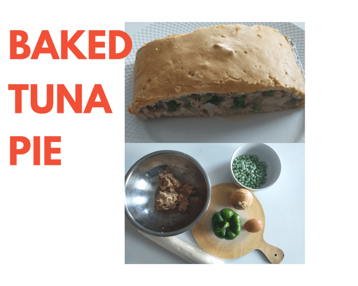 This baked tuna pie contains just six ingredients.
