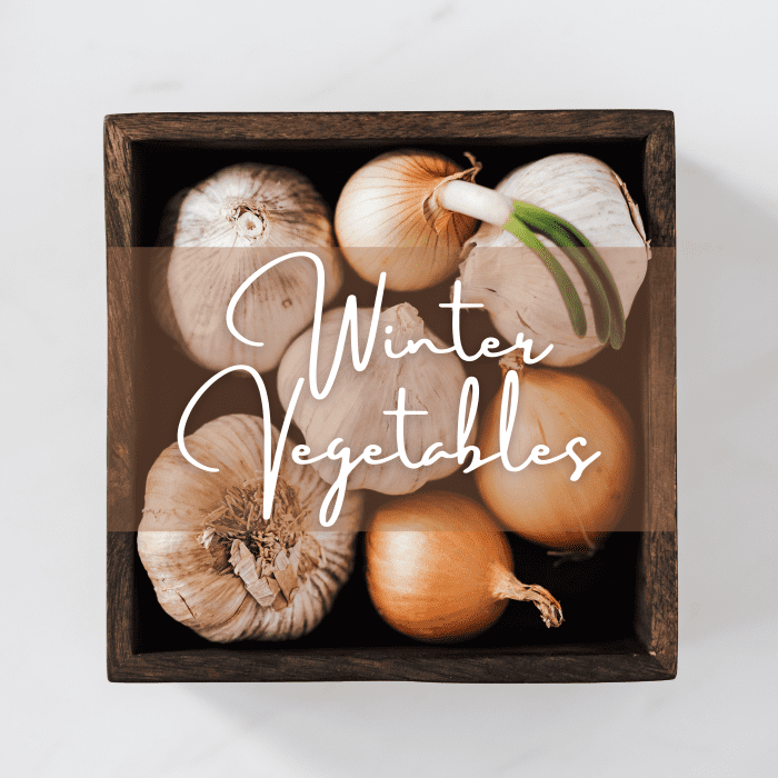 Winter vegetables.
